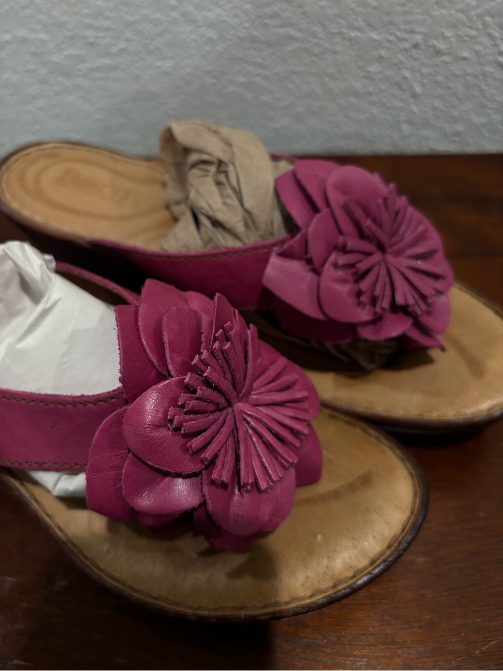 Born Pink Floral Slide Mules - Picture 2 of 4